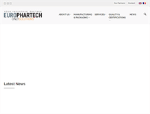 Tablet Screenshot of europhartech.com